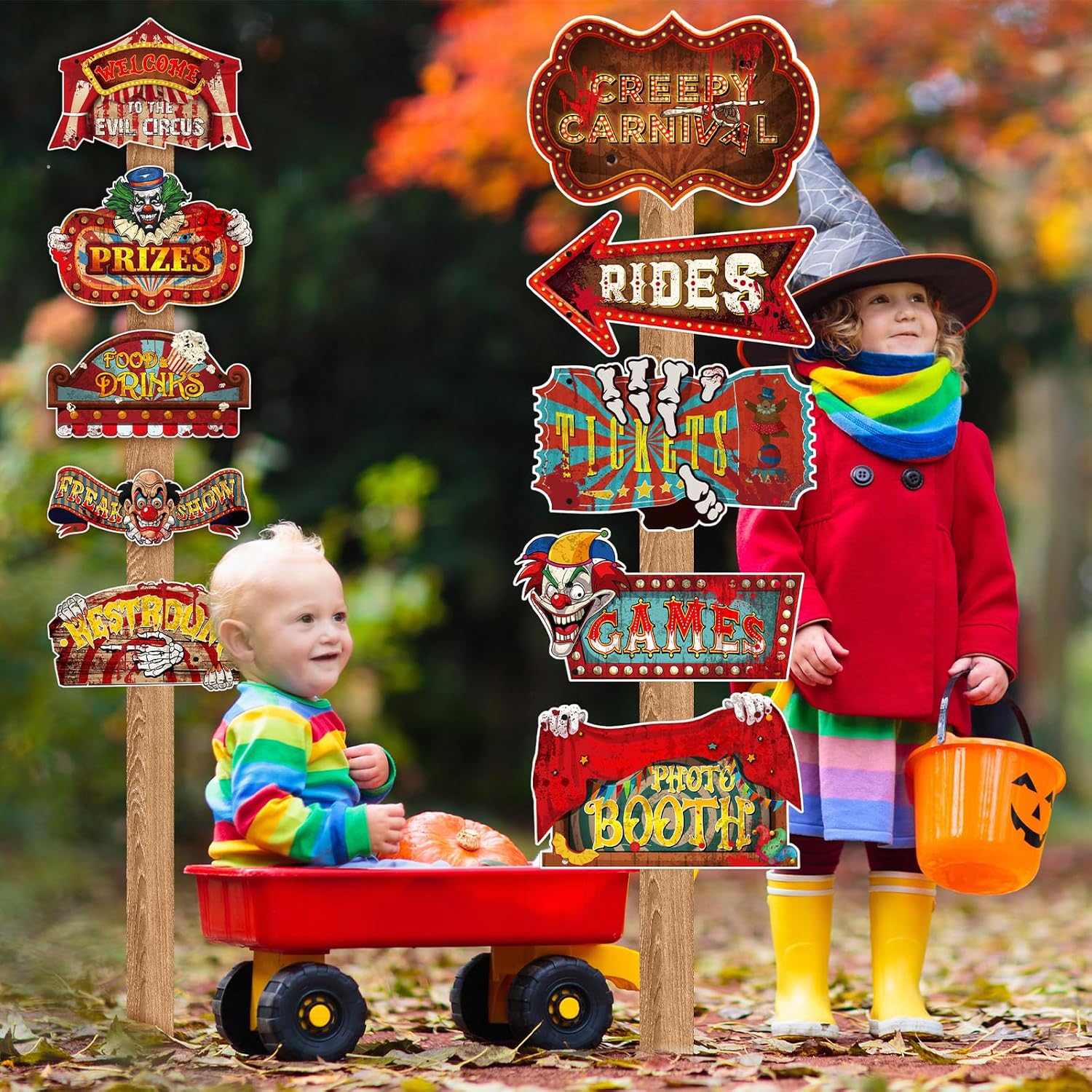 Blulu 21 Pcs Halloween Party Decorations