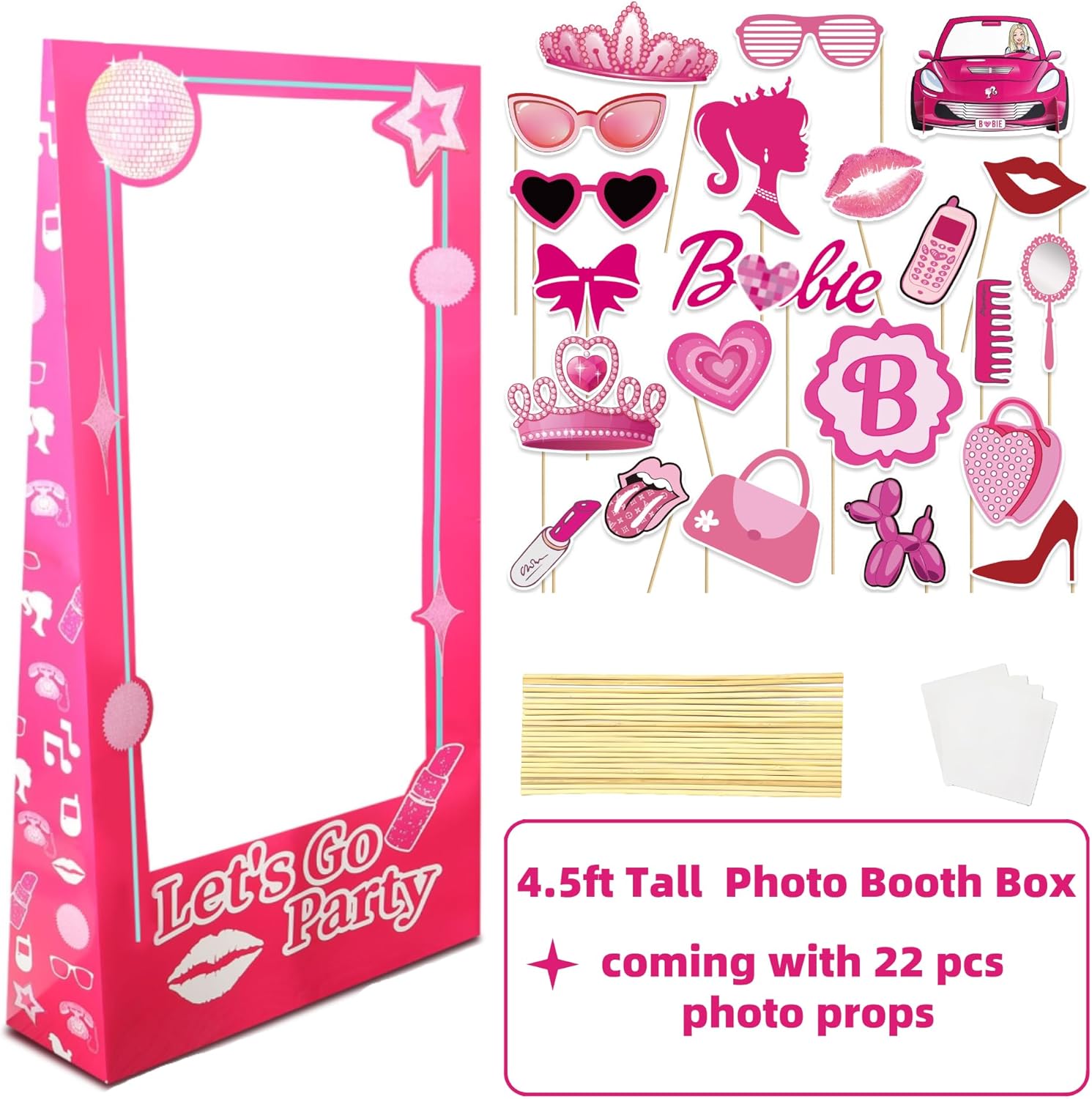 45 Ft Tall Life Size Photo Booth Props with Bracket