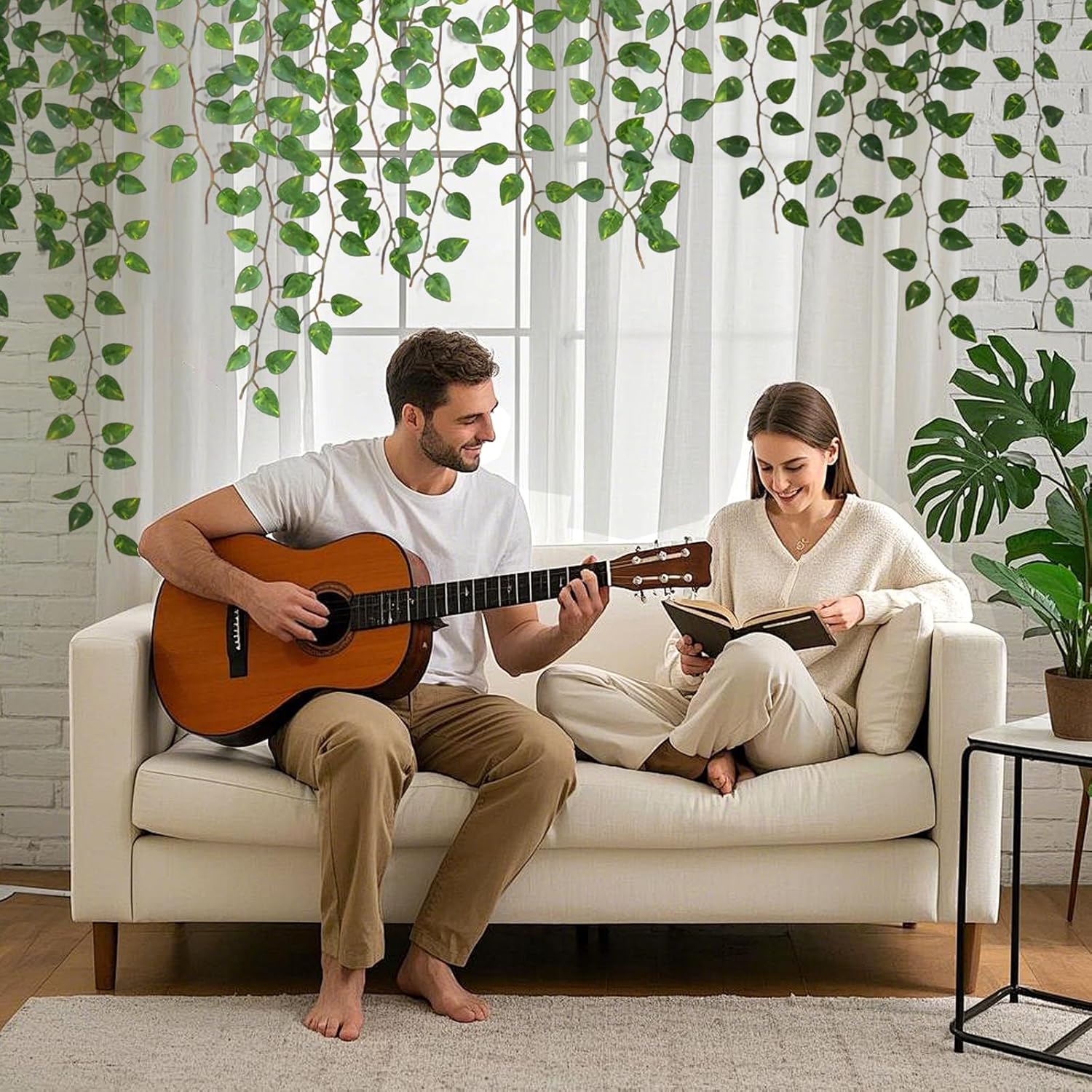 12 Pack 86 Ft Artificial Vines for Home Decor