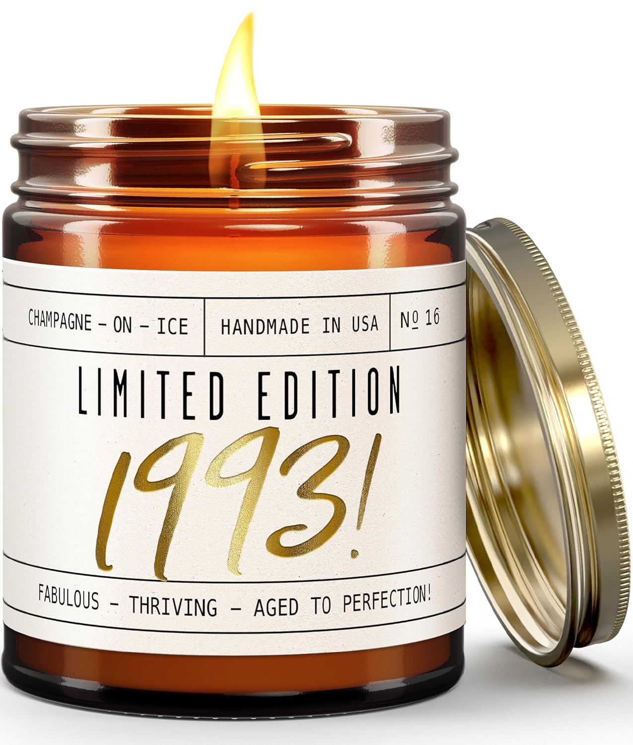 Limited Edition 1993 Soy Candle 32nd Birthday Gift for Her