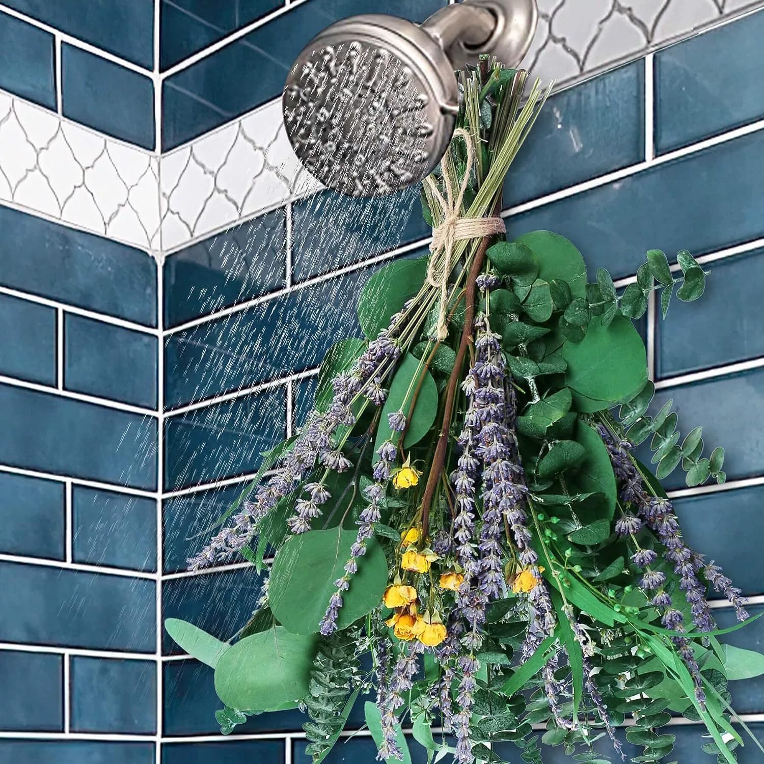70pcs Dried Lavender and Eucalyptus Mix for Shower Hanging
