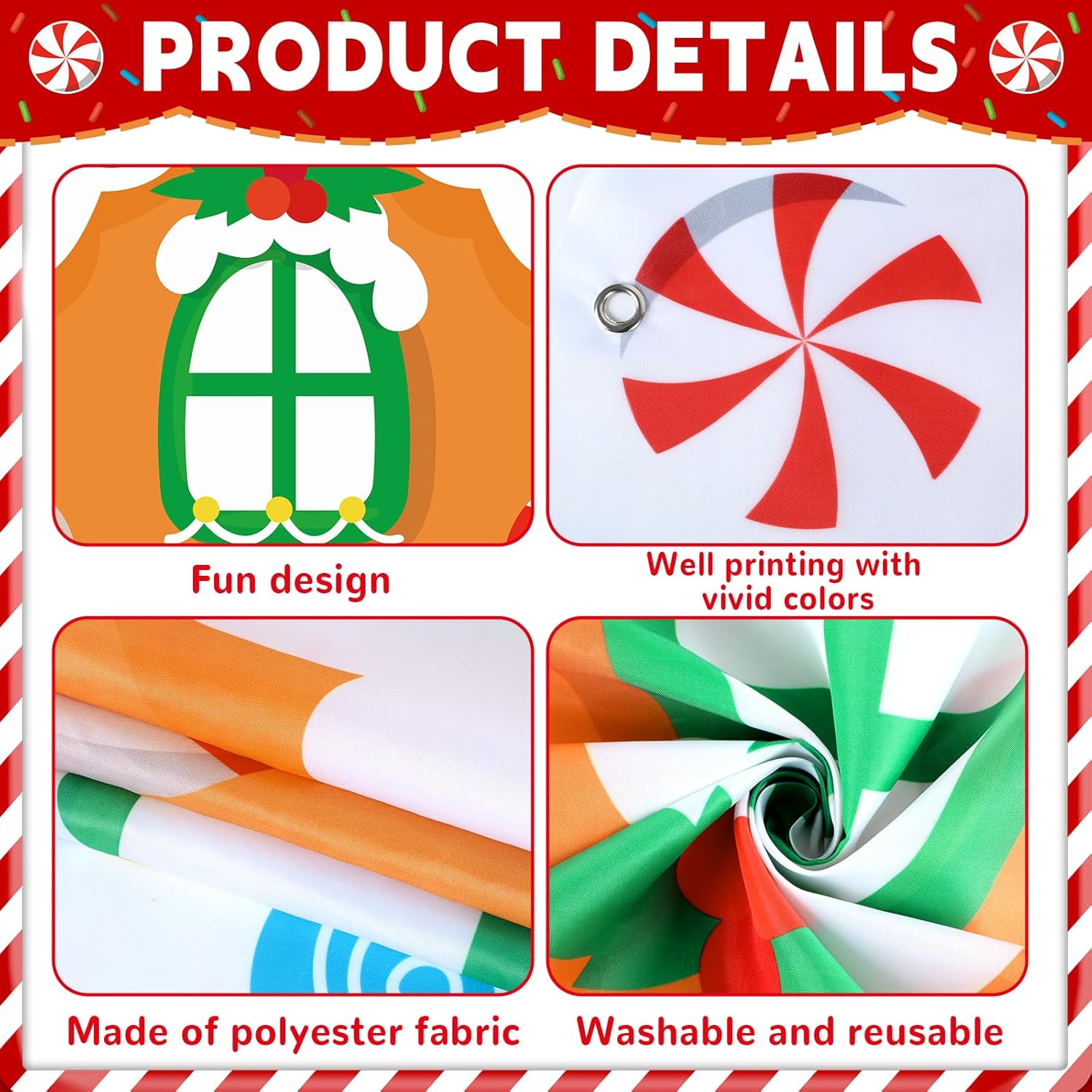 Large Christmas Gingerbread House Photo Booth Prop