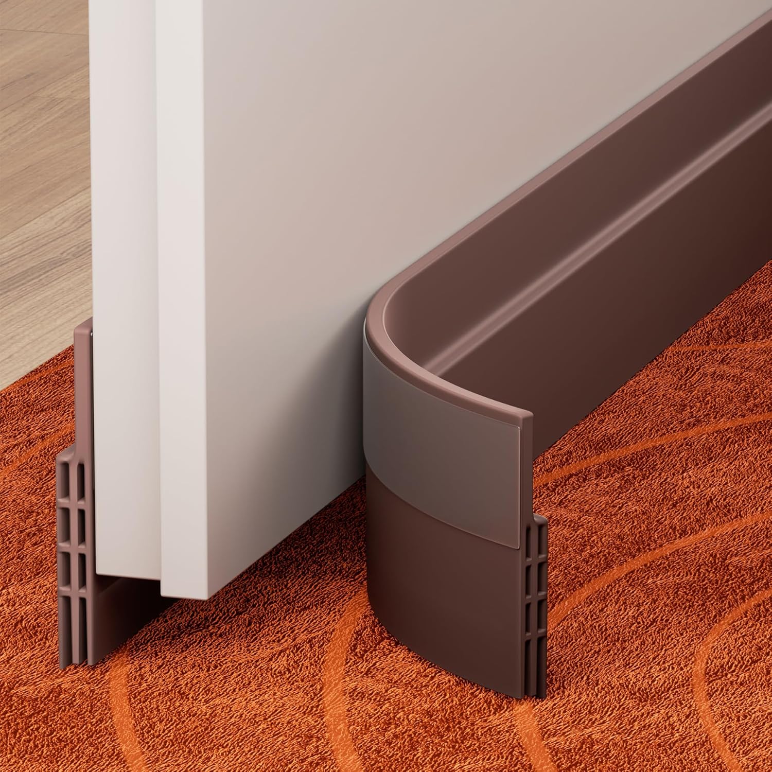 GroTheory 2 Pack Door Draft Stopper 39 x 2 Brown