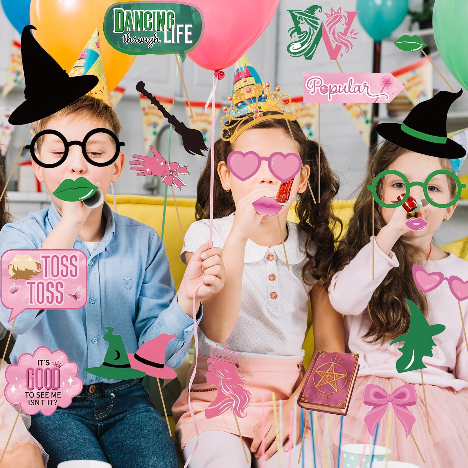 Witch Party Decorations Photo Booth Props Frame
