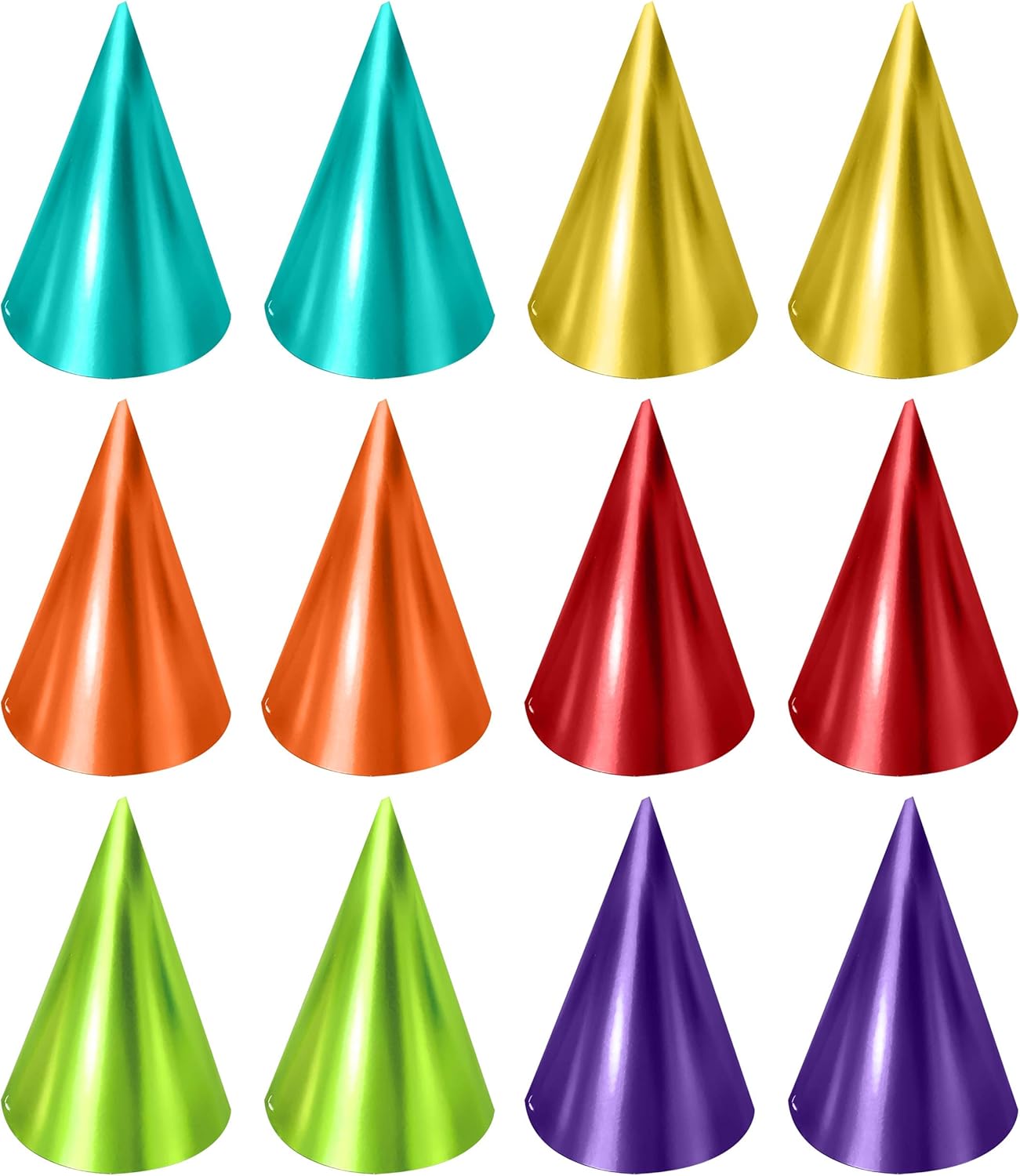 Adorox Assorted Kids Birthday Party Hats 12-Pack
