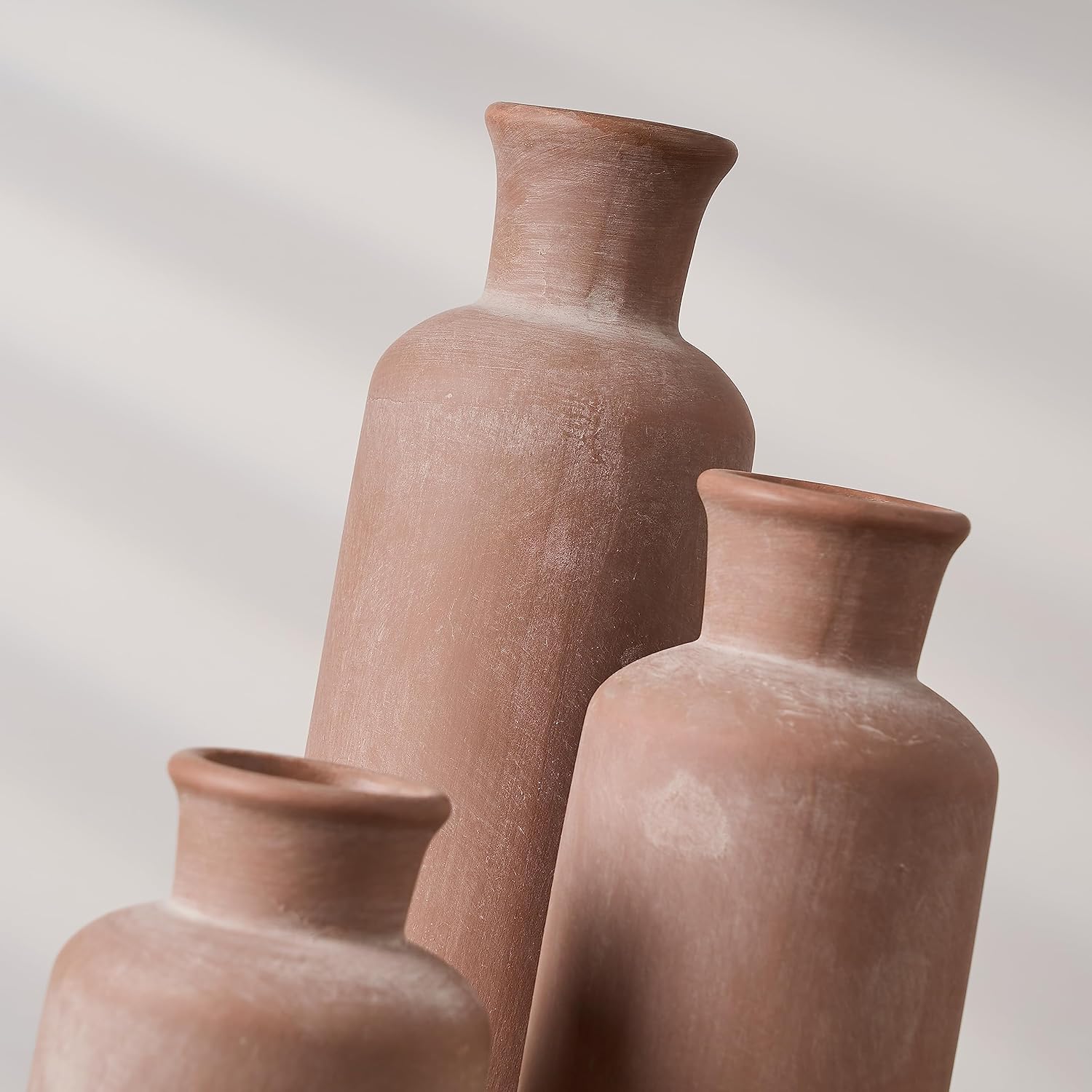 LUKA Ceramic Vase Set of 3 for Home Decor