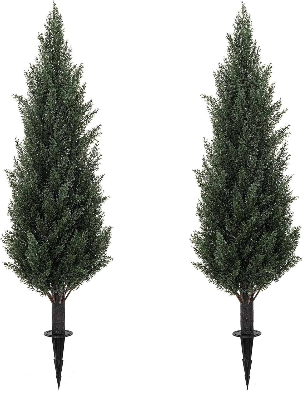 3FT Artificial Cypress Topiary Trees Set of 2 with Ground Spike