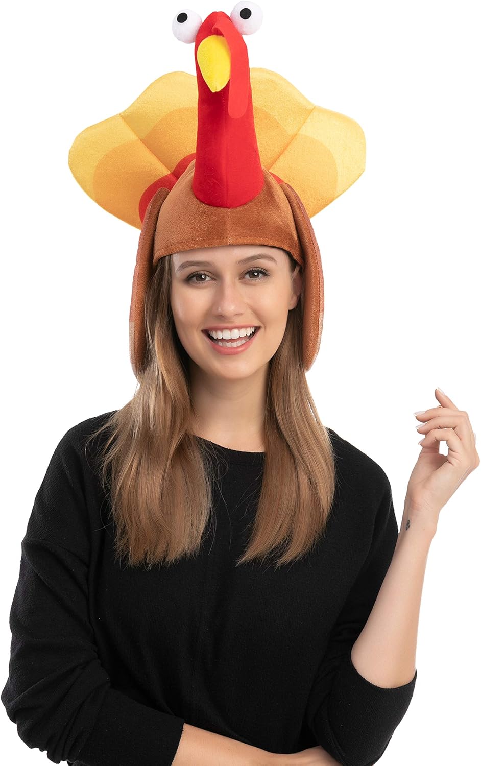 JOYIN 2PCS Silly Thanksgiving Turkey Cap Hats