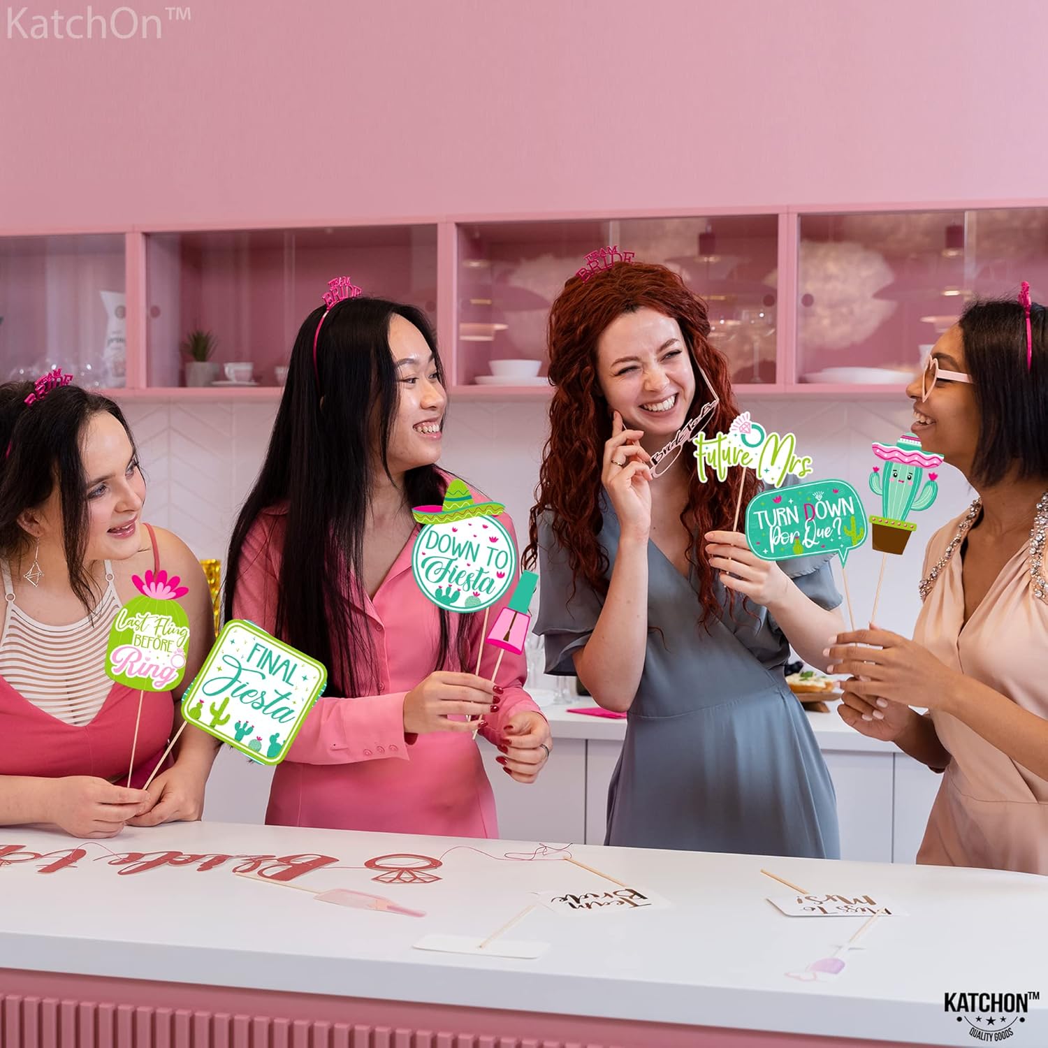 KatchOn Bachelorette Photo Booth Props Pack of 35