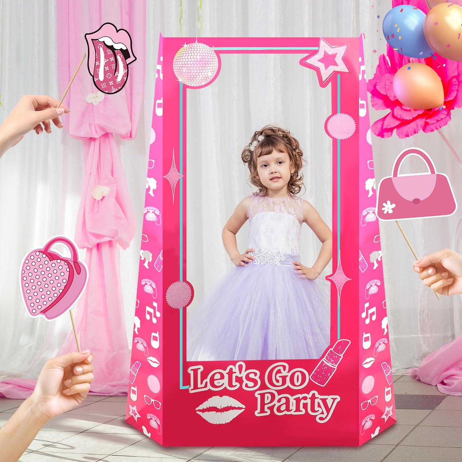 45 Ft Tall Life Size Photo Booth Props with Bracket