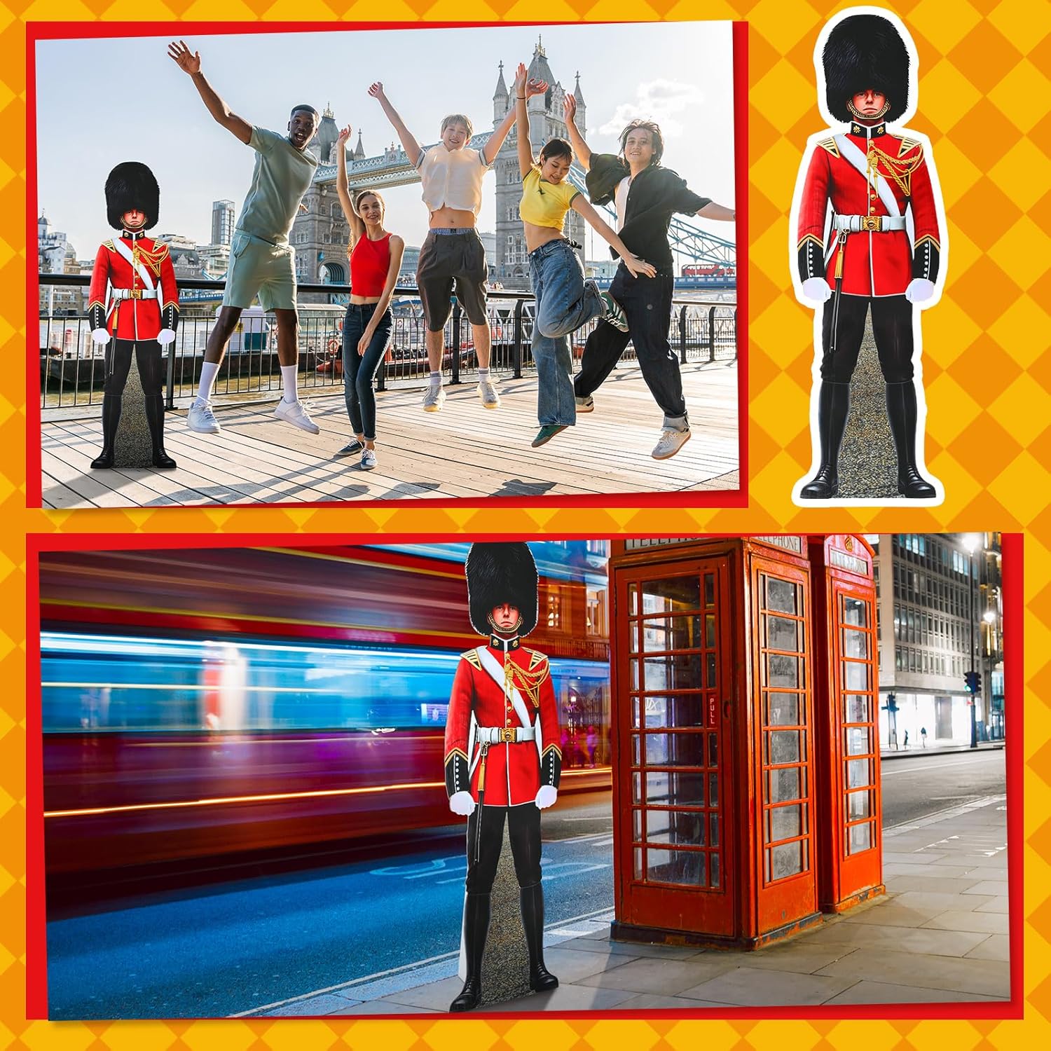 6 Ft British Royal Guard Stand-Up Cutout Prop
