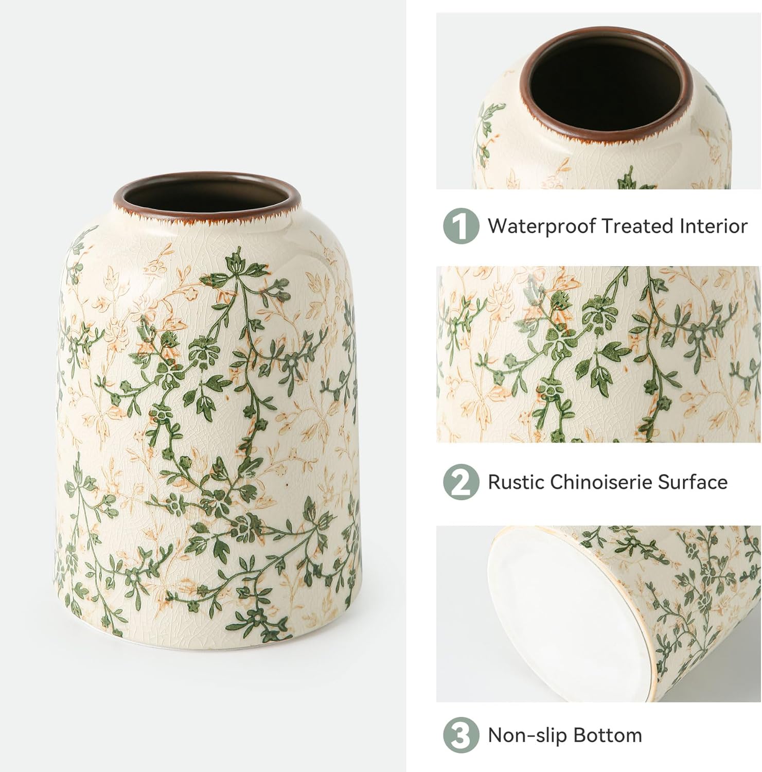 Sure Yuesi Green Vintage Vase 78 Inch