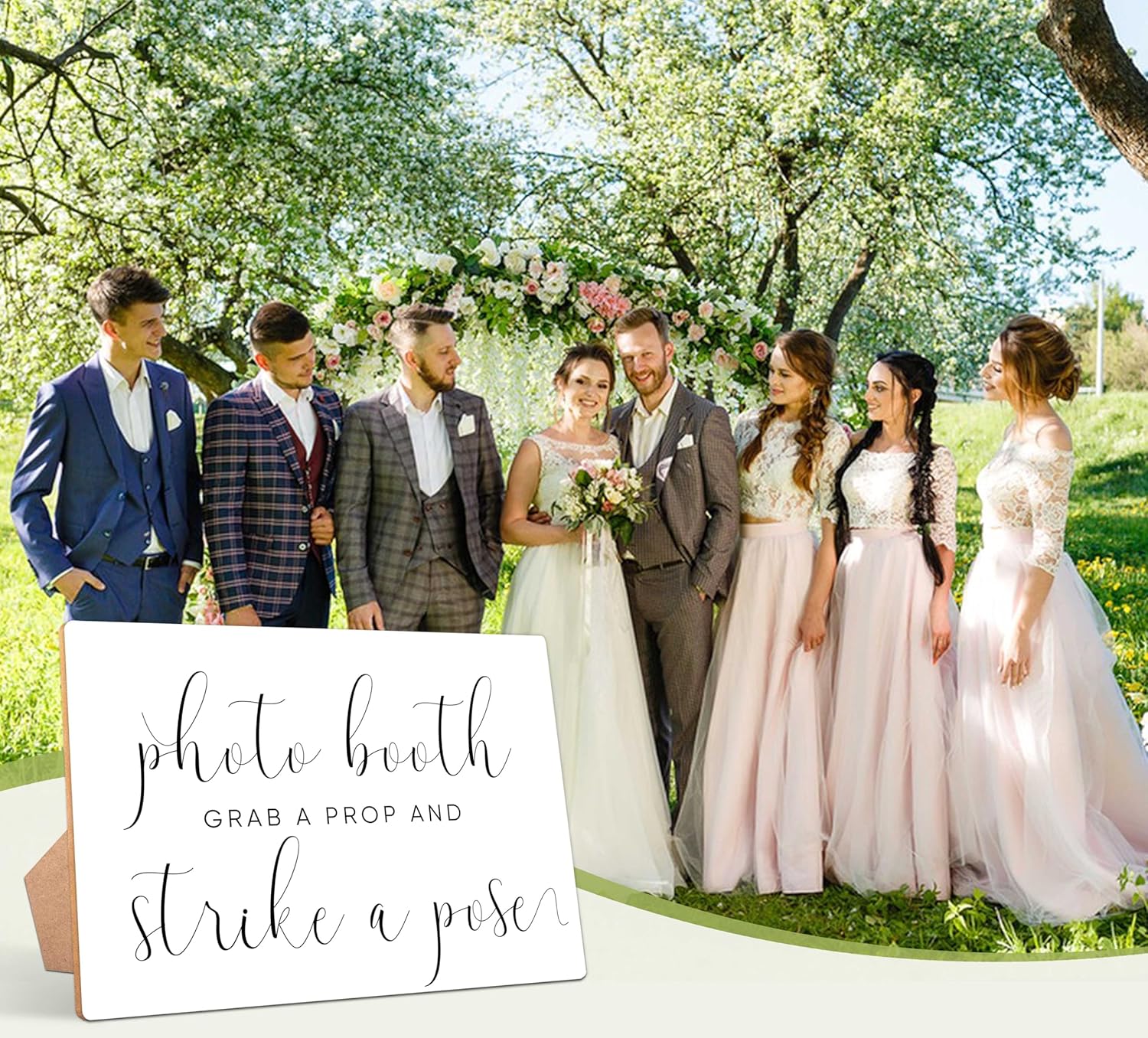 Minimalist Wedding Table Sign With Stand