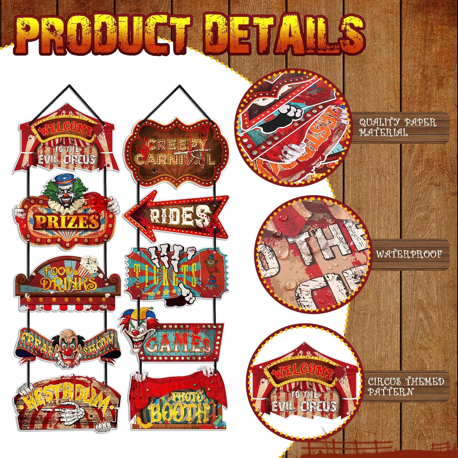 Blulu 21 Pcs Halloween Party Decorations