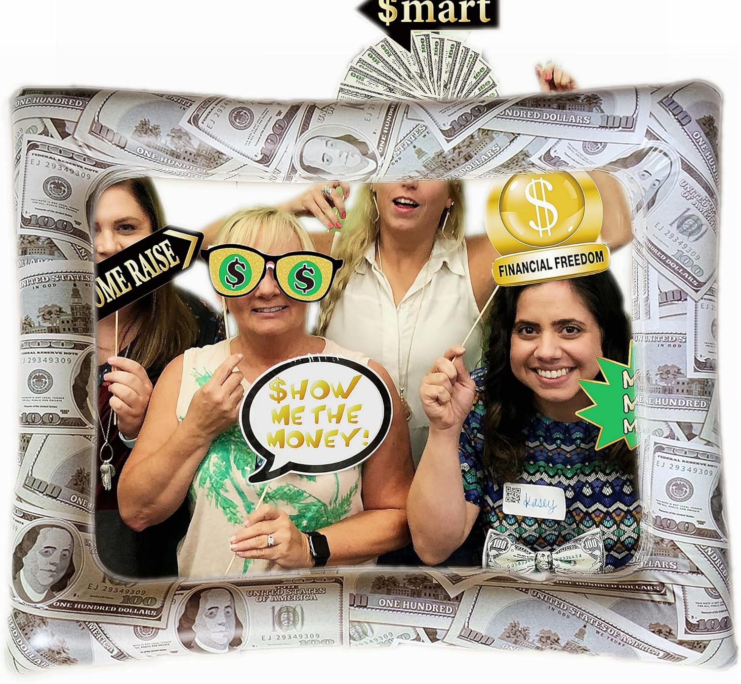 Money Party Inflatable Photo Booth Frame with Props