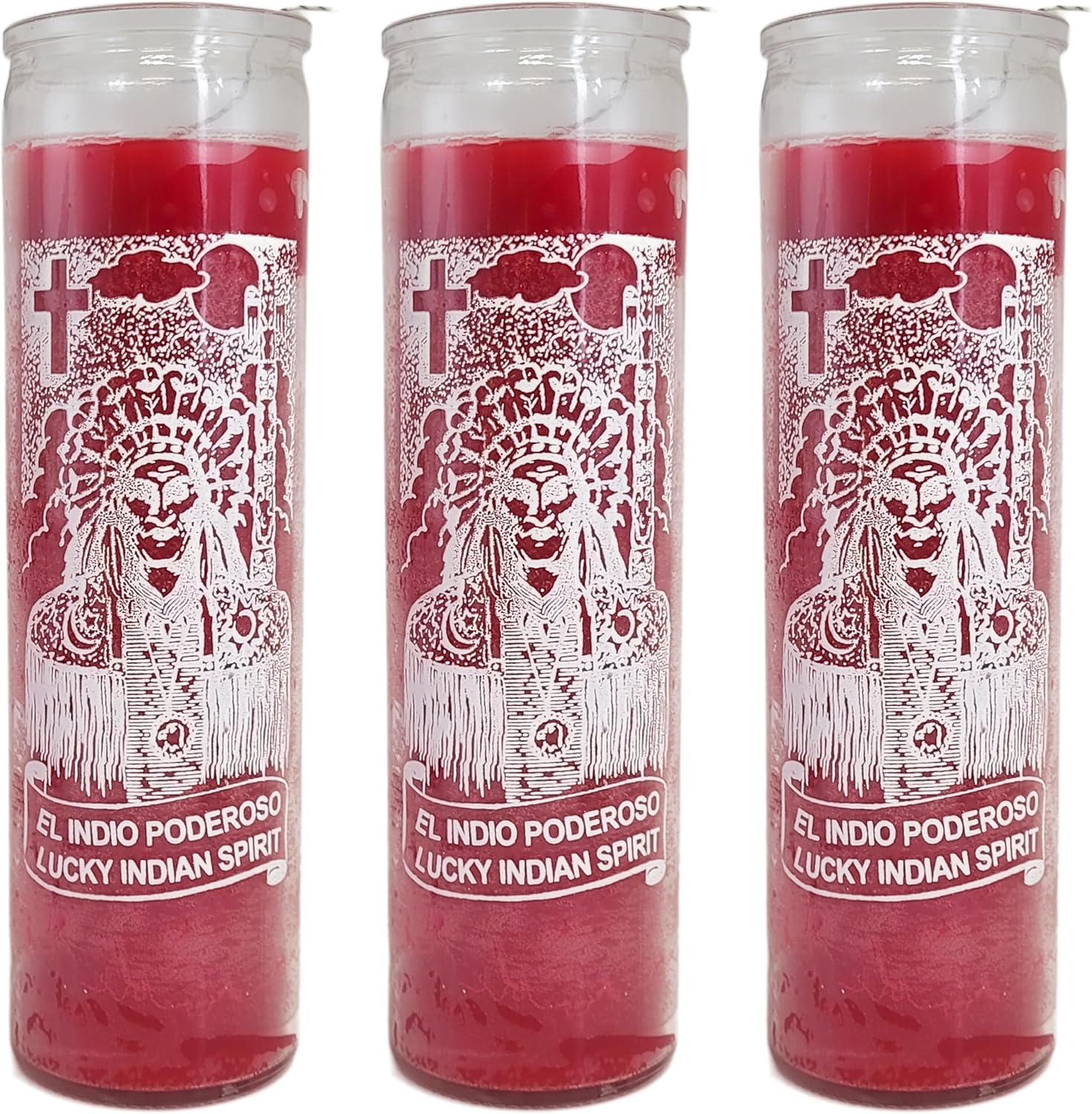 Lucky Indian Spirit 7 Day Candle 3-Pack