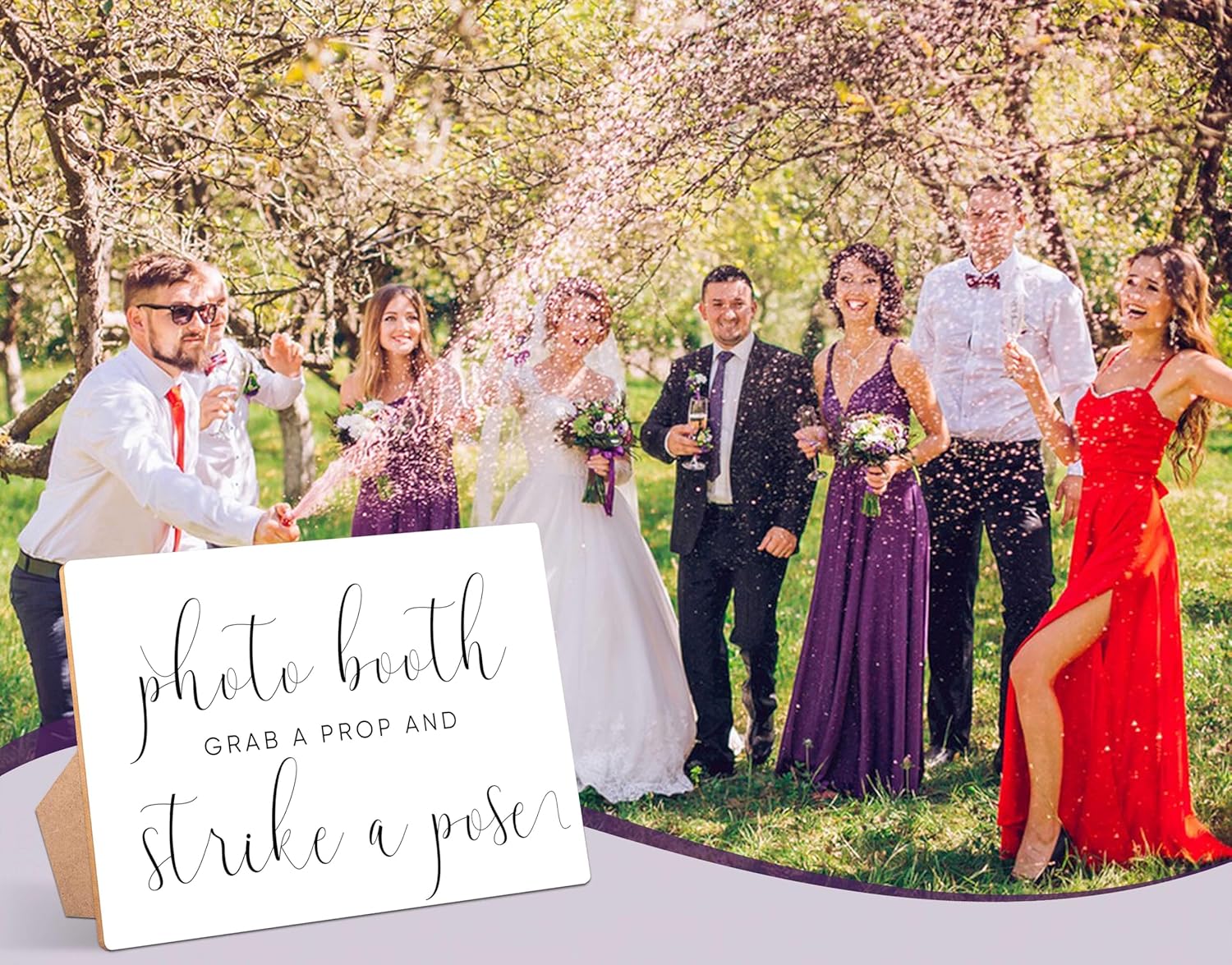 Minimalist Wedding Table Sign With Stand