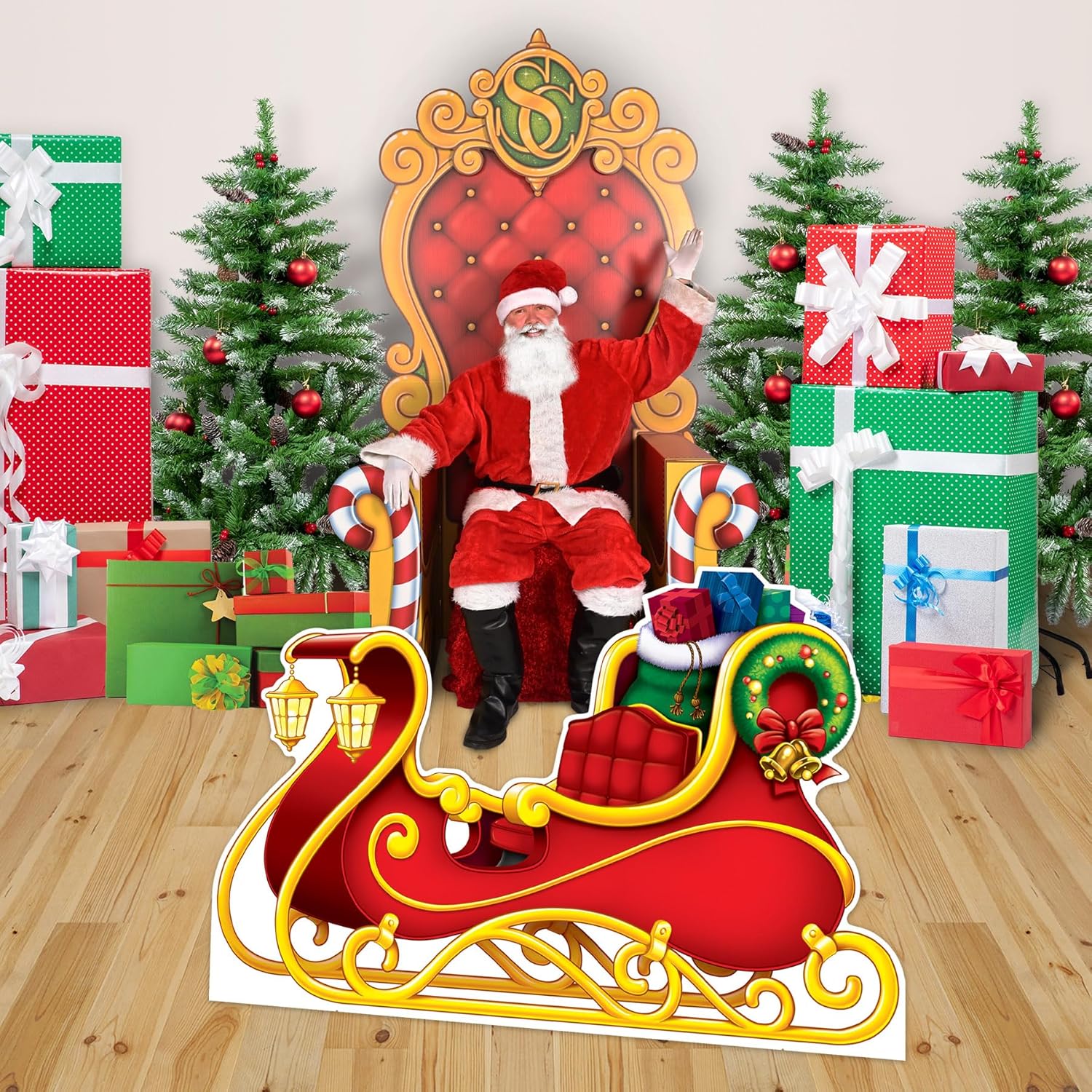 Beistle Santas Sleigh Photo Prop 37 x 510