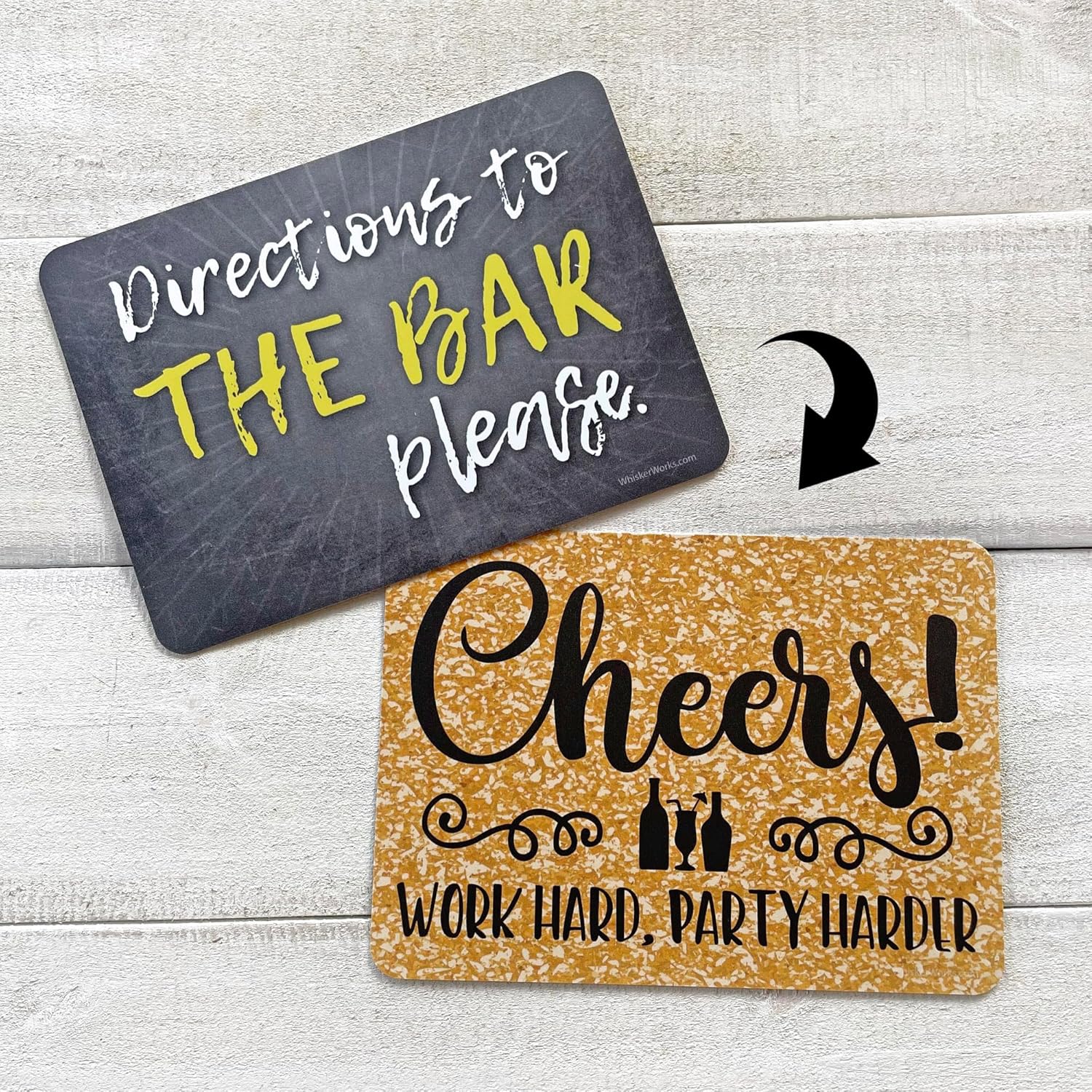 Plastic Photo Booth Prop Signs Set of 10 Phrases