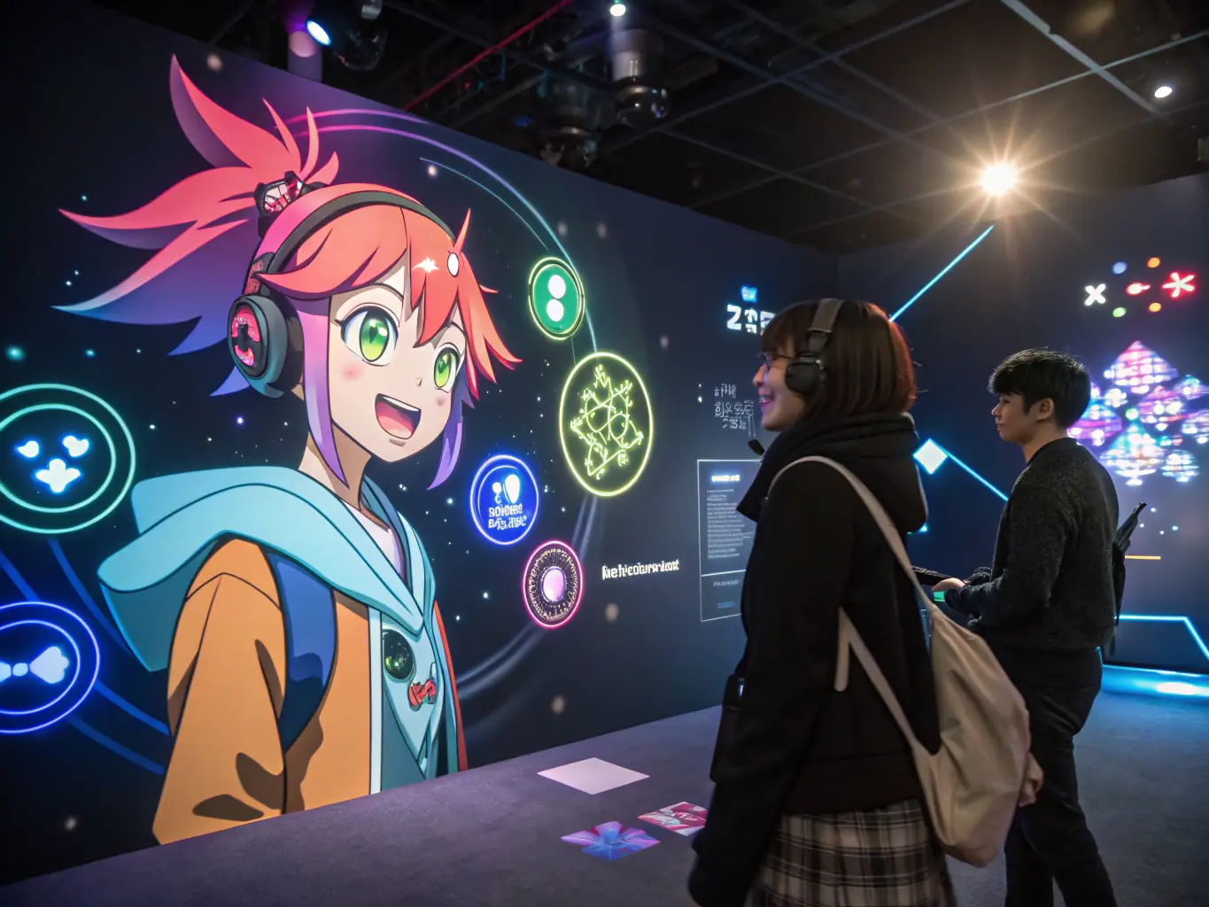 An AI-driven avatar interacting with a customer in a virtual environment, showcasing AI personification services.